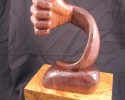 Walnut Hand Sculpture