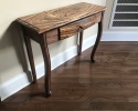 Walnut/Zebrawood Foyer Table